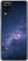Geschikt voor Samsung Galaxy A12 hoesje - Melkweg - Sterren - Ruimte - Jongens - Meisjes - Kinderen - Siliconen Telefoonhoesje