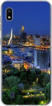 Geschikt voor Samsung Galaxy A10 hoesje - Rotterdam - Nederland - Skyline - Siliconen Telefoonhoesje