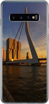 Geschikt voor Samsung Galaxy S10 hoesje - Rotterdam - Zonsondergang - Erasmus - Siliconen Telefoonhoesje