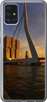 Geschikt voor Samsung Galaxy A52 5G hoesje - Rotterdam - Zonsondergang - Erasmus - Siliconen Telefoonhoesje