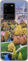 Geschikt voor Samsung Galaxy S20 Ultra hoesje - Rotterdam - Nederland - Boom - Siliconen Telefoonhoesje