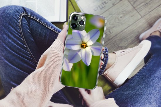 Coque iPhone 11 Pro Max - Fleurs - Jardin - Violet - Coque de téléphone en Siliconen