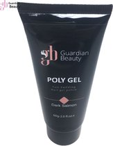 Polygel - Polyacryl Gel - Dark Salmon - 60gr - Gel nagellak - Fantastische glans en kleurdiepte - UV en LED-uithardbaar - Kunstnagels en natuurlijke nagels