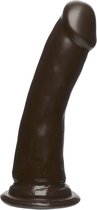 The D - Slim D - 6 Inch Firmskyn - Chocolate - Realistic Dildos