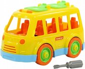 Wader Polesie Schoolbus - Geel - 25 cm - Die Je Los Kan Schroeven