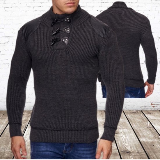 Heren trui antrachiet C04 S -Violento-S-Truien en sweaters