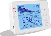 CO2 monitor - luchtkwaliteitsmeter - Temperatuur - Luchtvochtigheid - Koolstofdioxide - met alarm