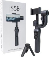 SB5 3 Axis Handheld Stabilizer Mobiel Video Record Smartphone Gimbal Voor Actie Camera Telefoon Gopro Camera Vlog Live / mobile Stabilizer met Zoom Control / Handheld Gimbal - FAIR