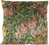 Sierkussen - Fluweel Floral Vintage - Multicolor - 50 Cm X 50 Cm