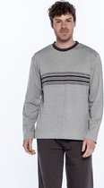 Punto Blanco Warme Katoenen Pyjama Heren Volwassenen | Lange Mouw Lange Broek | Winter Pyama Heren Volwassenen | Grijs 34431-70 654 XL
