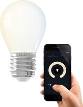 Bol.com Calex Slimme Lamp - Wifi LED Verlichting - E27 - Smart Lichtbron - Dimbaar - Warm Wit licht - 4.9W aanbieding