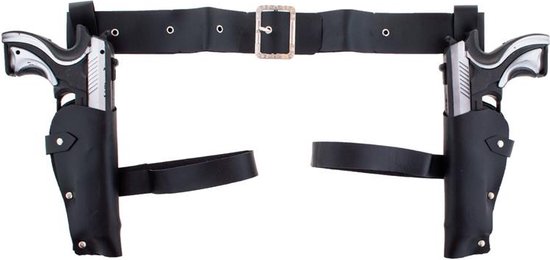Holster Dubbel Met 2 Pistolen - Politie - Holster - Carnaval