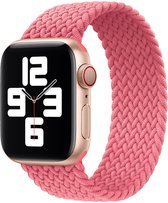 Geschikt voor Apple Watch Bandje 38/40/41mm - Nylon Solo - Roze XS