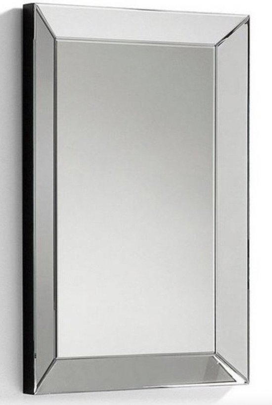 Spiegel met spiegellijst - 80x60cm - HELDER