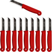 Solingen Schilmesje - RVS Glad - 16 cm met "Blade Cover" - Rood - 500 Stuks