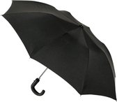 Impliva Foldable - Paraplu Opvouwbaar - Lichtgewicht Paraplu - Met Haak - Zwart