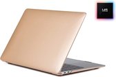 Laptophoes - Geschikt voor MacBook Air 13 inch Hoes - Case Voor Air M1 2020 (A2337) - Goud