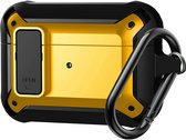Shieldcase Case - beschermhoes geschikt voor Airpods 3 TPU / PC shockproof case - hardcover - optimale bescherming - zwart/geel