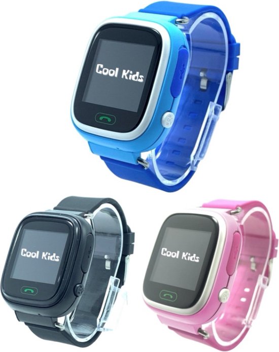 Cool kids CK1 - Smartwatch voor kinderen met GPS en Simkaart - Blauw - GPS WIFI met Belfunctie - GPS Tracker - Kinderhorloge - Smartwatch kids - Inclusief simkaart