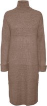 Vero Moda Jurk Vmfilene Ls Highneck Below Knee Dre 10255195 Fossil Dames Maat - S