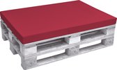 Beautissu Zitkussen Palletkussen ECO Pure  120x80cm rood