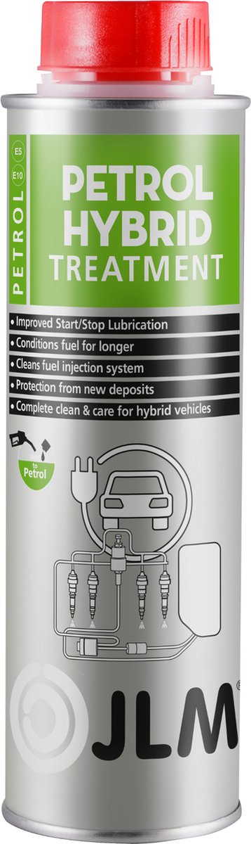 JLM Petrol Hybrid Treatment - Reinigt en beschermt het brandstofsysteem van hybride motoren - Verlengt de levensduur van de brandstof - Geoptimaliseerd voor directe injectie - 250ml