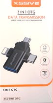3 IN 1 OTG USB 3.0 Trending Fast Data Transfer USB 3.0 Type C Cable for Oneplus, Oppo, Vivo, Samsung, Xiaomi and Similar Devices SUPERFAST DATA TRANSMISSION CABLE
