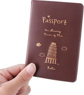 Paspoorthouder - Paspoort hoesje - Beschermhoes - Paspoort Protector - Bruine
