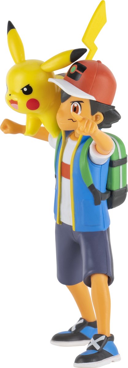 Pokémon Battle Feature Figuur Ash & Pikachu 11cm Action Figuur — afbeelding 2
