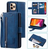 Book Case Apple iPhone 13 Pro - Lederen Telefoonhoesje - Wallet - Blauw