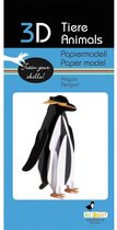 3D puzzel en bouwpakket pinguïn van karton