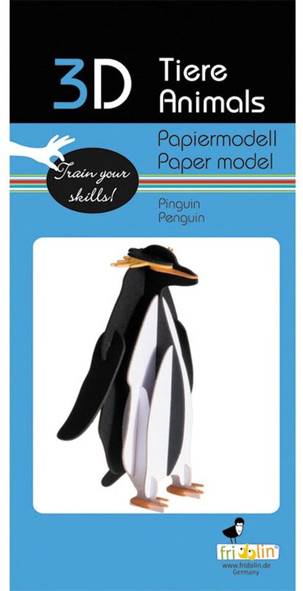 FRIDOLIN 3D Papier Model - Pinguin.