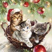 Ambiente Servet 25cm Cats In Basket