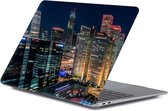 Laptophoes - Geschikt voor MacBook Pro Hoes - 13-inch Case Voor Pro 13 inch (M1, M2 2017-2022) A1706 t/m A2686 - Stad Nacht