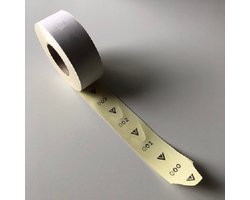 Volgnummerrol Geel - 10 rollen - 2000st per rol - nummering 001-999