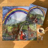 Alex Clark Puzzel 1000 stukjes Rainbow ~ Regenboog & Dieren
