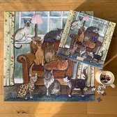 Alex Clark Puzzel 1000 stukjes Cat House ~ Katten