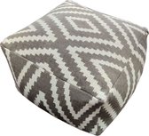 Pippa Design Poef - vierkant - Peru - Beige
