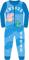 George Pig onesie - lichtblauw - George van Peppa Big pyjama - maat 104/110
