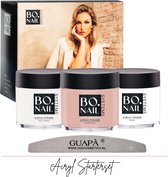 GUAPÀ® Acryl Poeder - Acryl Nagels - Acryl Starterspakket - Acryl Poeder Clear | Cover Pink | Soft White | French Manicure Nails - 3 x 25 gr