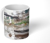 Mok - Boats on the Seine - schilderij van Berthe Morisot - 350 ML - Beker