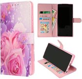TF cases | Bookcase print | Bloemen roze | A12