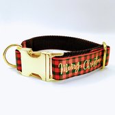 Halsband hond - KERST - Swirl Gold - L (40-60 cm)
