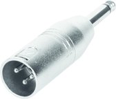 HQ-Power Xlr-jack connector - xlr 3-polig mannelijk naar jack 6.35 mm mannelijk - mono - hoge kwaliteit