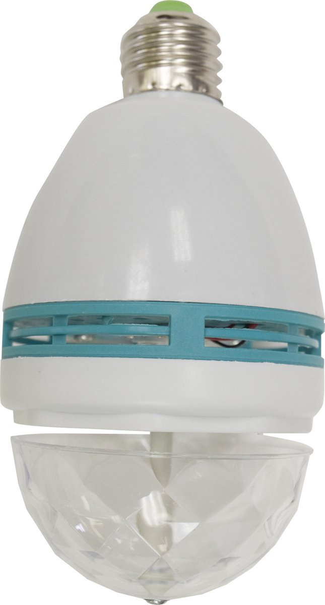RGB Crystal rotating disco lamp - E27 LED lamp - Discobal - silent disco -  discolicht - | bol.com