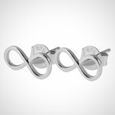 zilveren oorstekers - dames - infinity