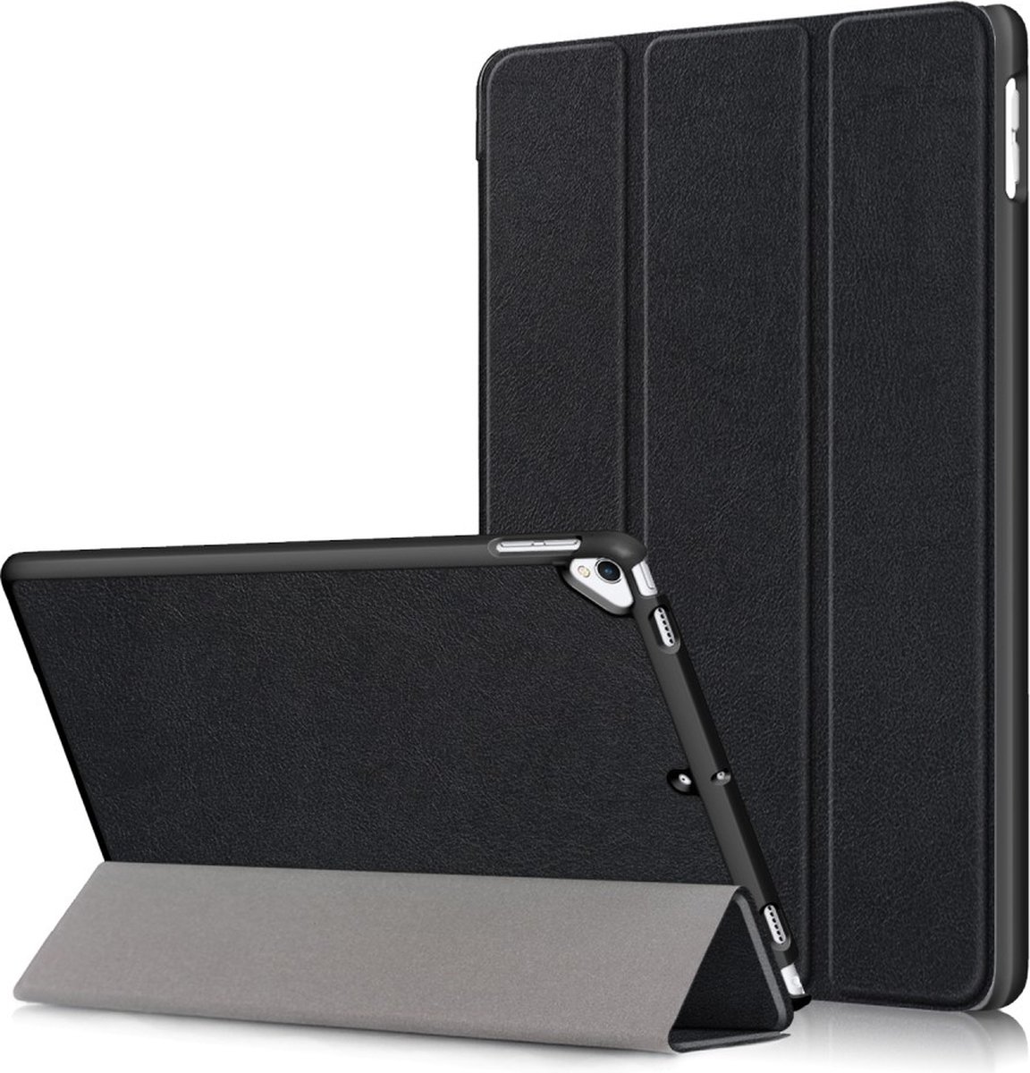 ipad Air Tri-Fold - Air/Air 2 (2014/2013) - Tri-Fold case 2014/2013 - hoes ipad Air/Air 2 - iPad Air (2014/2013) case Tri-Fold - Zwart