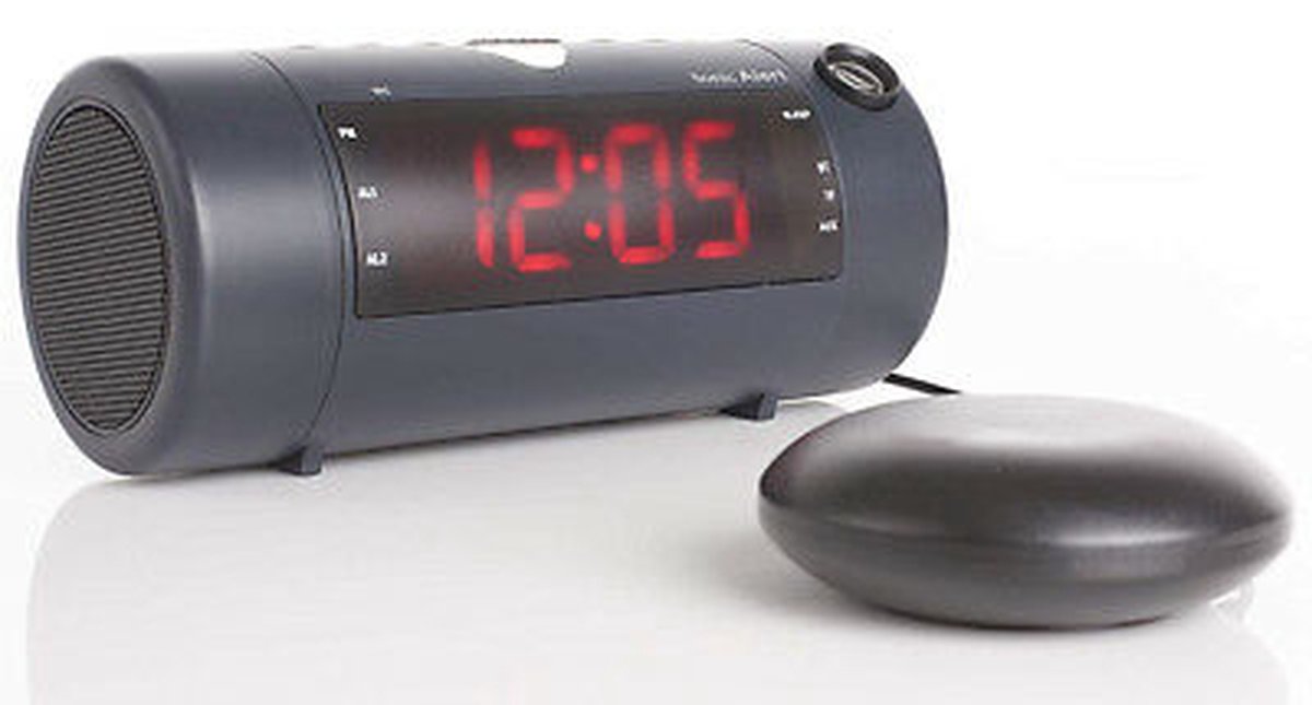 Sonic alert - Sonic blast - supper luid projector wekker zwart