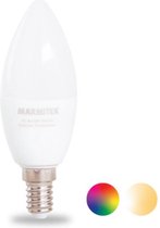Marmitek Marmitek Glow SO - Smart Wifi Lamp - LED Lamp - Geen Hub Nodig - Warm Licht - E14 - Kleur- LED - Slimme verlichting - Energielabel: A+ (A++ - E)