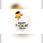 Housevitamin Kerstbal vaas Merry Fckn X-mas